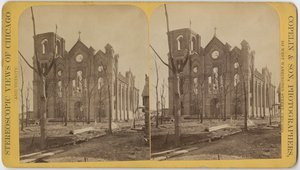 St. Michaels Church Chicagon vuoden 1871 palon jälkeen tekijältä American Photographer