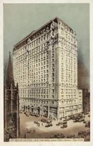 St Regis Hotel, East 55th Street ja 5th Avenuen kulma, New York City, Yhdysvallat (värillinen kuva). tekijältä American Photographer