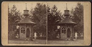 Summer House, Oneida Community, New Yorkin osavaltio, 1873 tekijältä American Photographer