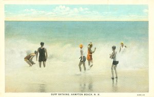 Surffaus, Hampton Beach, New Hampshire, noin 1920 (värikuva). tekijältä American Photographer