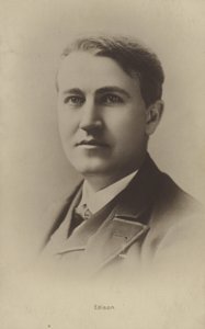 Thomas Edison (1847-1931), yhdysvaltalainen keksijä tekijältä American Photographer
