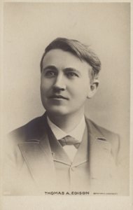 Thomas Edison (1847-1931), yhdysvaltalainen keksijä tekijältä American Photographer