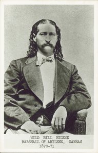Villi Bill Hickok, ampuja, uhkapeluri ja Amerikan lännen lakimies (m/v kuva) tekijältä American Photographer