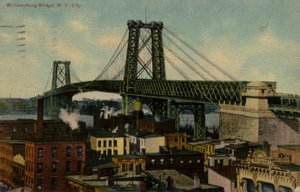 Williamsburgin silta, New York, Yhdysvallat (värillinen kuva) tekijältä American Photographer