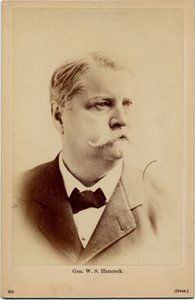 Winfield Scott Hancock (1824-86), Yhdysvaltain armeijan kenraali, kuva B B Russell, Boston (albumikuva) tekijältä American Photographer