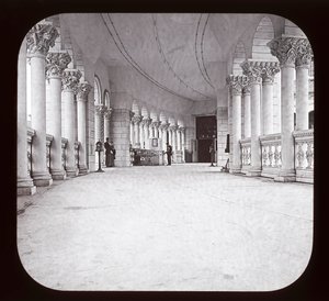 Worlds Columbian Exposition: Fisheries Colonade, Chicago, 1893 (lyhtymäki) tekijältä American Photographer