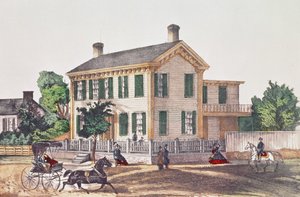 Abraham Lincolnsin (1809-65) asuinpaikka tekijältä American School