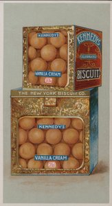 Mainos Kennedyn Vanilla Cream -keksistä tekijältä American School