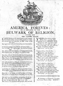 America Forever or a Defiance to the Bulwark of Religion yhdessä Yankee Sailorin kanssa (sanomalehtipaperi) tekijältä American School