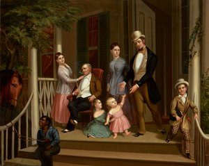 Ashe-Moses Family Group, n. 1845 (öljy kankaalle) tekijältä American School
