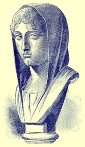 Aspasia, Victor Duruyn kuvitus Kreikan historiasta, julkaistu 1890 (digitaalisesti paranneltu kuva) tekijältä American School