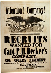 Huomio! Company!, rekrytoi New Yorkin 156. jalkaväkeen, 1862 tekijältä American School