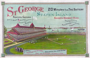 Baseball-kenttä St. George Parkissa Staten Islandilla tekijältä American School