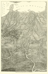 Lintuperspektiivikuva Mississippin altaalle, 1862 tekijältä American School