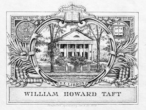 Presidentti William H. Taftin (1857-1930) kirjakilpi 1909 (painettu) tekijältä American School