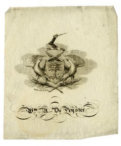 William Axtell De Peysterin (1793-1856) kirjakilpi, n. 1840 tekijältä American School