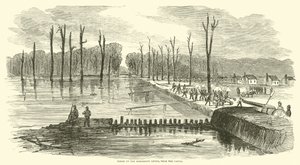 Murto Mississippi Leveessä, lähellä kanavaa, maaliskuu 1863 tekijältä American School