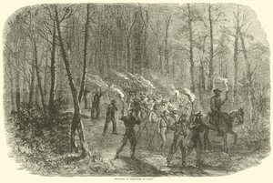 Vankien tuominen yöllä, elokuussa 1864 tekijältä American School