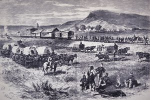 Northern Pacific Railroadin rakentaminen Harper