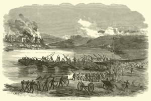 Sillan rakentaminen Fredericksburgissa joulukuussa 1862 tekijältä American School