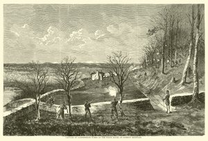 Capture of Confederate Works Valkoisessa talossa Lookout Mountainilla marraskuussa 1863 tekijältä American School