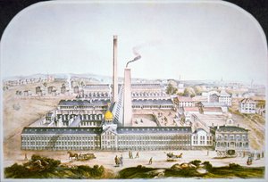 Coltin patenttituliasetehdas Hartfordissa, Connecticutissa tekijältä American School