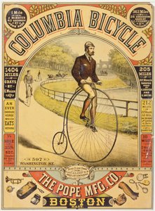 Columbia Bicycle Ad, noin 1890-luku (kromolitografia) tekijältä American School