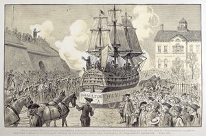 Kongressin paraati ja juhla, noin 1790 tekijältä American School
