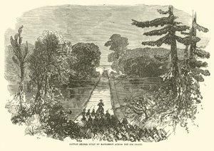 McPhersonin rakentama puuvillasilta Big Blackin yli, toukokuu 1863 tekijältä American School