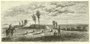 Pine Mountainin harja, jossa kenraali Polk kaatui kesäkuussa 1864 tekijältä American School