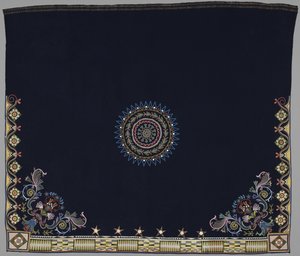 Tanssipeitto, Anishinabe, Dakota, n. 1840-1850 (villaa, silkkiä ja helmiä) tekijältä American School
