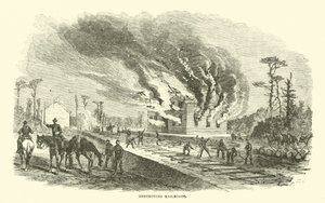 Rautateiden tuhoaminen, huhtikuu 1863 tekijältä American School