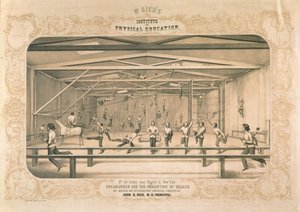 Dr. Richs Institute for Physical Education, kaiverrettu ja pub. kirjoittanut Wm. Endicott & Co, New York, 1850 tekijältä American School