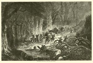Tykistön vetäminen vuorten yli, elokuu 1863 tekijältä American School
