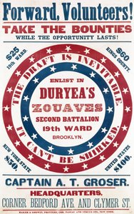 Ilmoittaudu mukaan Duryeas Zouaves, toinen pataljoona, 19th Ward, Brooklyn, n. 1861