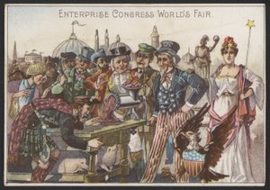 Enterprise Congressin maailmannäyttely (chromolitho) tekijältä American School