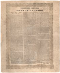Andrew Jacksonin jäähyväiset, 1837 tekijältä American School