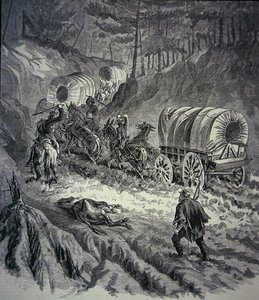 Federal Baggage Train (litho) tekijältä American School