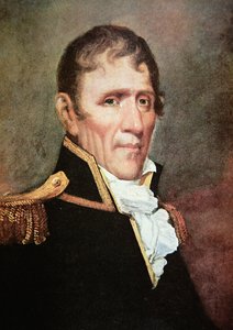 Kenraali Andrew Jackson (väri litho) tekijältä American School