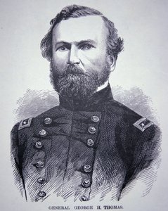 Kenraali George H. Thomas (1816-70) (kaiverrus) tekijältä American School