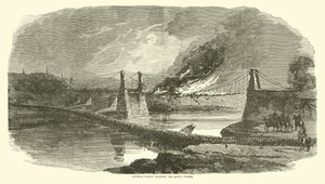 Kenraali Logan ylittämässä Bayou Pierren toukokuussa 1863 tekijältä American School