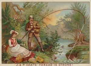 Gentleman Fishing On Riverbank tekijältä American School