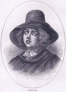George Fox 1651, kuvitus Cassells History of the United States -pubista. kirjoittanut Petter & Galpin n. 1890 tekijältä American School