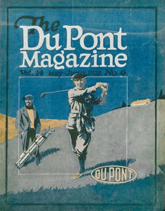 Golfia, DuPont-lehden etukansi, touko-kesäkuu 1921 tekijältä American School