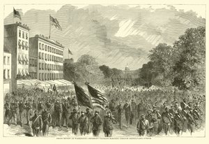 Suuri arvostelu Washingtonissa, Shermansin veteraanit marssivat Pennsylvania Avenuella toukokuussa 1865 tekijältä American School