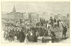 Griersonsin komento saapumassa Baton Rougeen huhtikuussa 1863 tekijältä American School