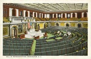 Hall Of Representatives, Washington DC, USA (värilitho) tekijältä American School