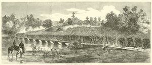 Hannoverin lautta ylittämässä Pamunkeyn kesäkuussa 1864 tekijältä American School