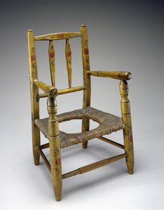Hole Chair, c. 1800-1850 (tuntematon puu, maali, sivellin) tekijältä American School