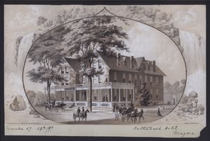 Hotel Kaltenbach, Niagara, New York, Yhdysvallat, 1897 (litografia). tekijältä American School